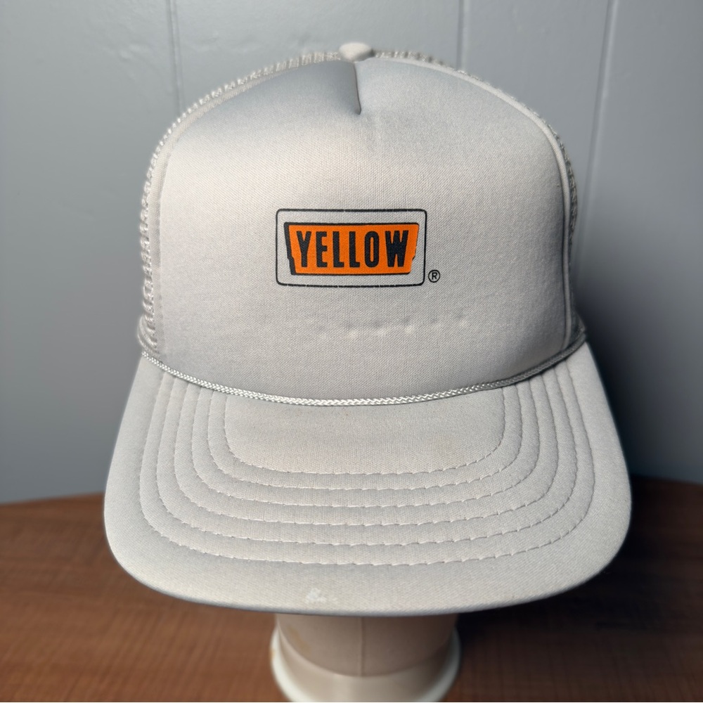 Vintage Yellow Trucking Snapback Trucker Hat